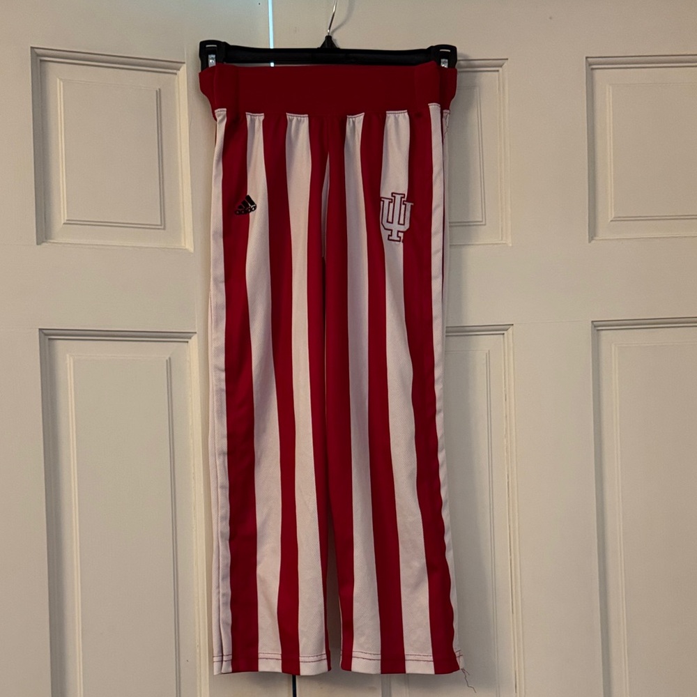 Adidas IU Candy-Striped Track Pants- breakaway on the sides. Size 5/6